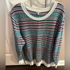 Talbots Fair Isle multicolor sweater size 2X